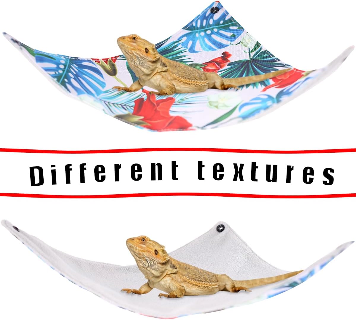 Hábitats de cama de descanso para dragón barbudo, suministros de terrario de escalada para lagarto, leopardo, loros, periquitos, cacatúas, ratas,