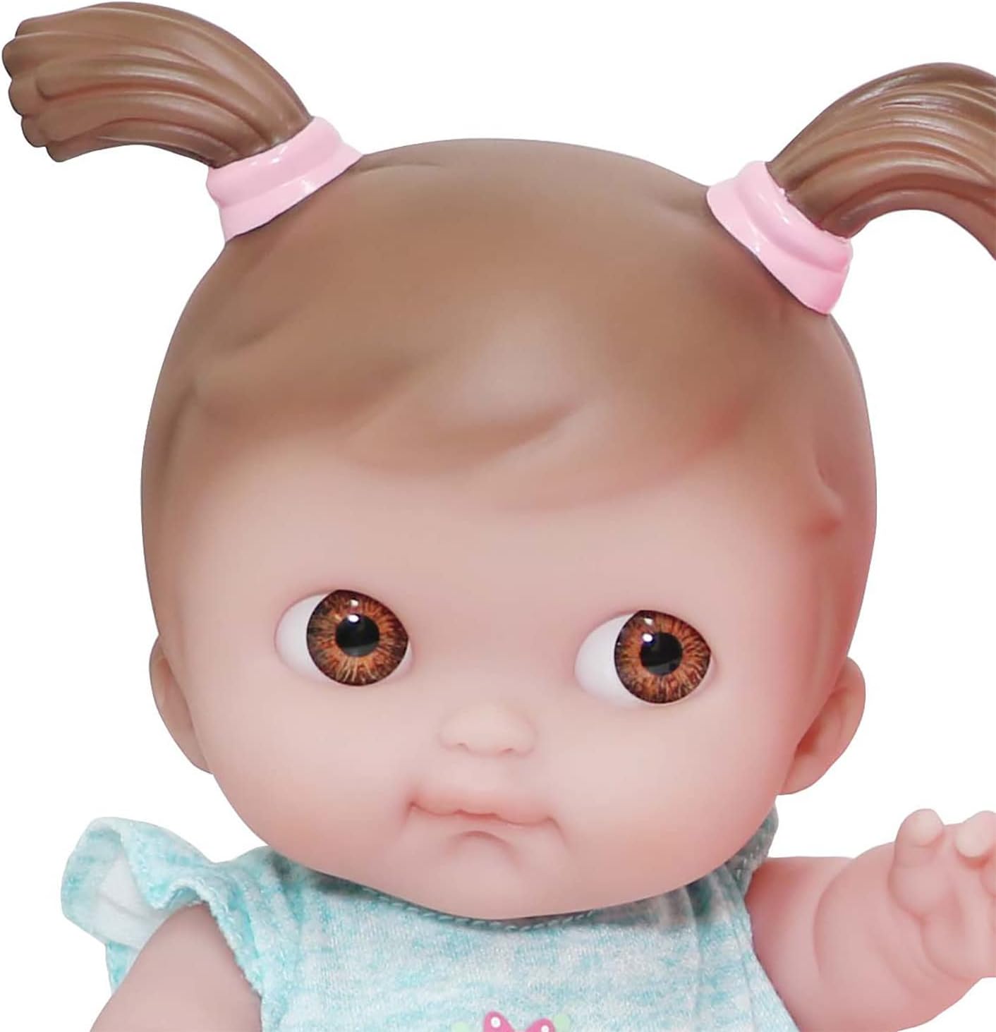JC Toys Lil Cutesies – Juego de regalo de muñeca de bebé de vinilo de 9 pulgadas, posable y lavable, traje extraíble, baño de bebé y accesorios a