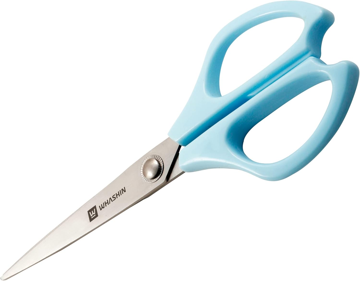 WHASHIN Tijeras (737) – Tijeras multiusos, ultra afiladas, agarre suave, costura de acero inoxidable, agarre cómodo de TPR, tijeras de manualidades