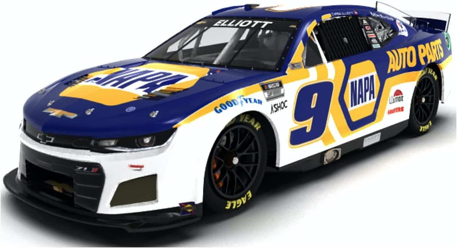 Salvinos Jr Modelos HMC2022CEP escala 124 2022 Camaro ZL1 #9 Chase Elliott Kit de modelo de plástico SJMHMC2022CEP 0