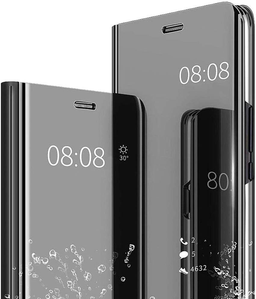 CCSamll – Funda para teléfono Mi Redmi Note 10 Pro, espejo de lujo, vista clara, pantalla inteligente, soporte de carga inalámbrica, cubierta de