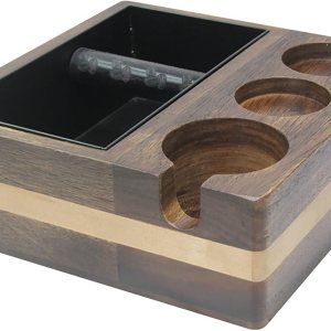 MOSHOU Caja de café espresso 4 en 1, cajas de almacenamiento compatibles con accesorios de espresso de 2.283 in para manipulación, distribuidor y MOSHOU Caja de café espresso 4 en 1, cajas de almacenamiento compatibles con accesorios de espresso de 2.283 in para manipulación, distribuidor y