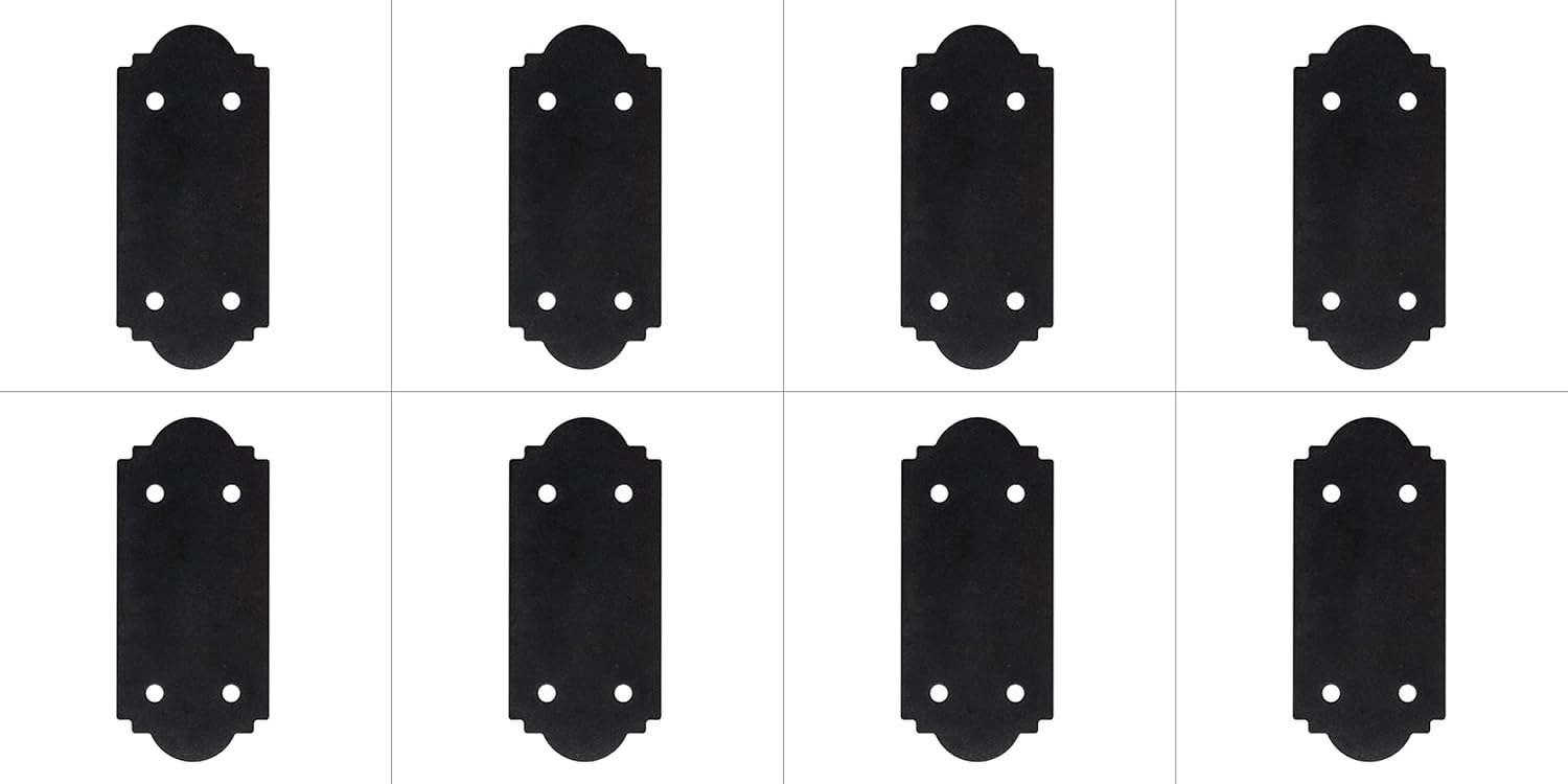 Simpson Strong Tie APST612 Outdoor Accents Mission Collection ZMAX, correa negra con recubrimiento en polvo para 6X, paquete de 8