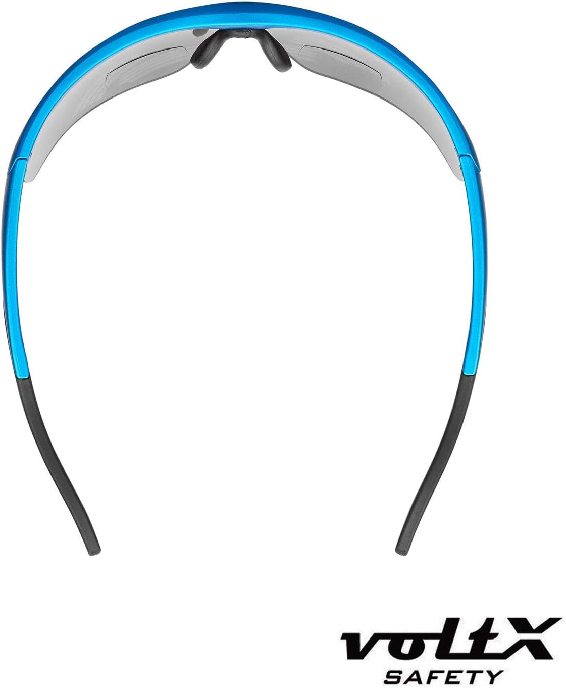 voltX ‘CONSTRUCTOR ULTIMATE’ Gafas de seguridad bifocales de lectura (marco azul, lente de espejo azul + 1.5 dioptrías) con certificación CE EN166FT