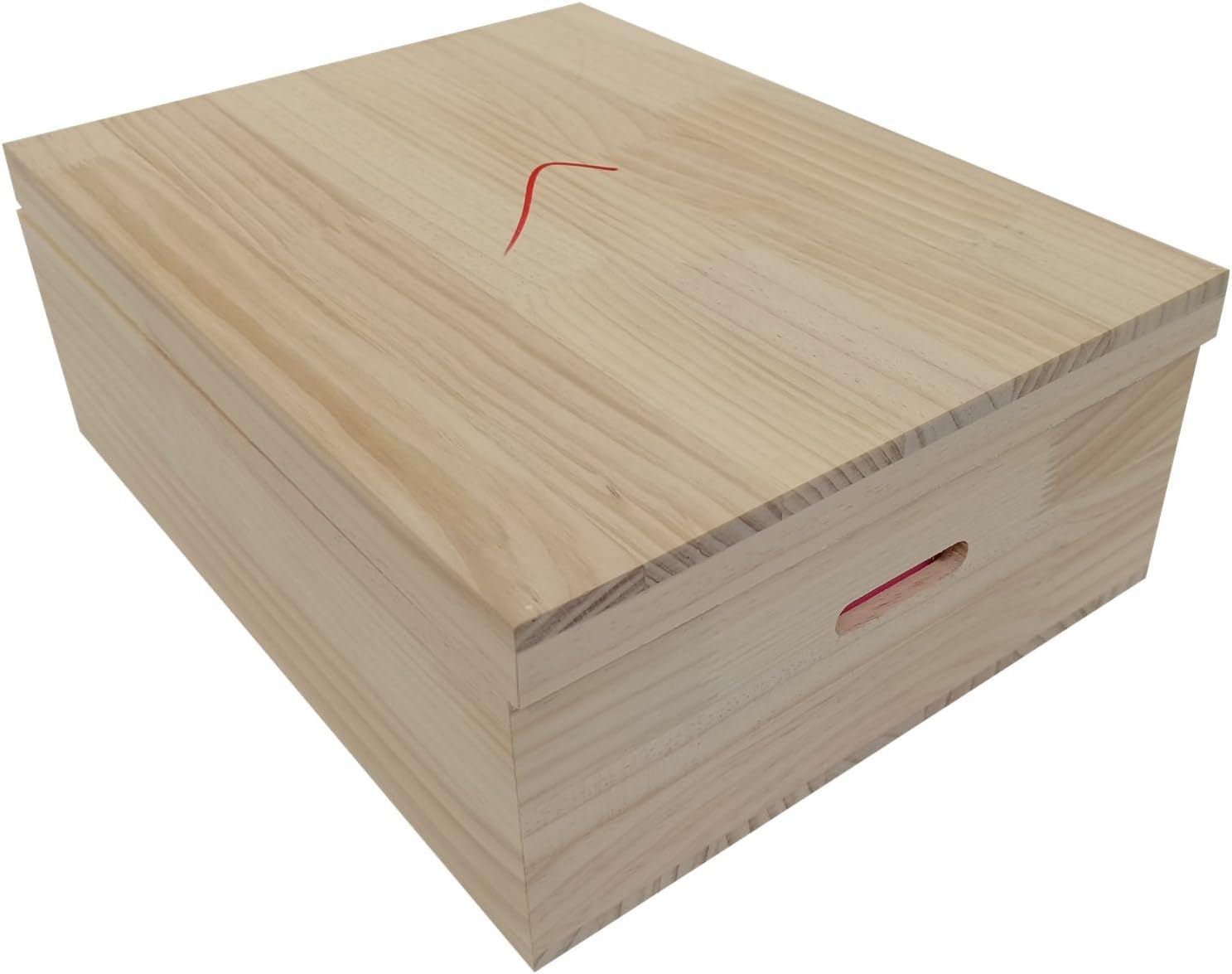 Molde de jabón de silicona de gran tamaño con estuche de madera de 32 libras, 512 onzas, 14.5 L, molde de losa de silicona con tapa de caja de