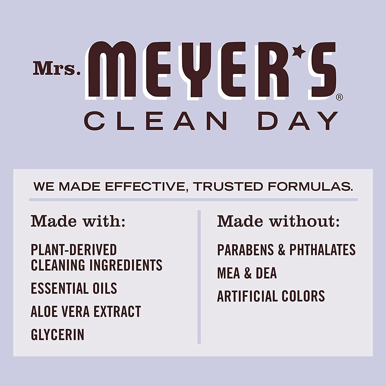 Mrs. Meyer’s – Paquete surtido de 1 detergente líquido para platos y 1 repuesto, aroma a lavanda, 48floz