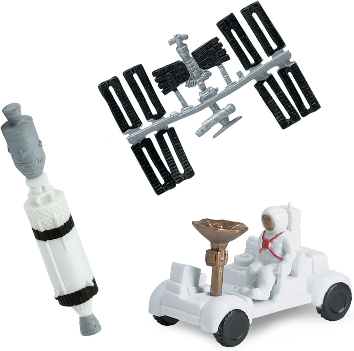 Safari Ltd. Space Bulk Bag – Juego de juguetes de exploración espacial – Colección de 48 piezas para niños, niñas y niños a partir de 3 años