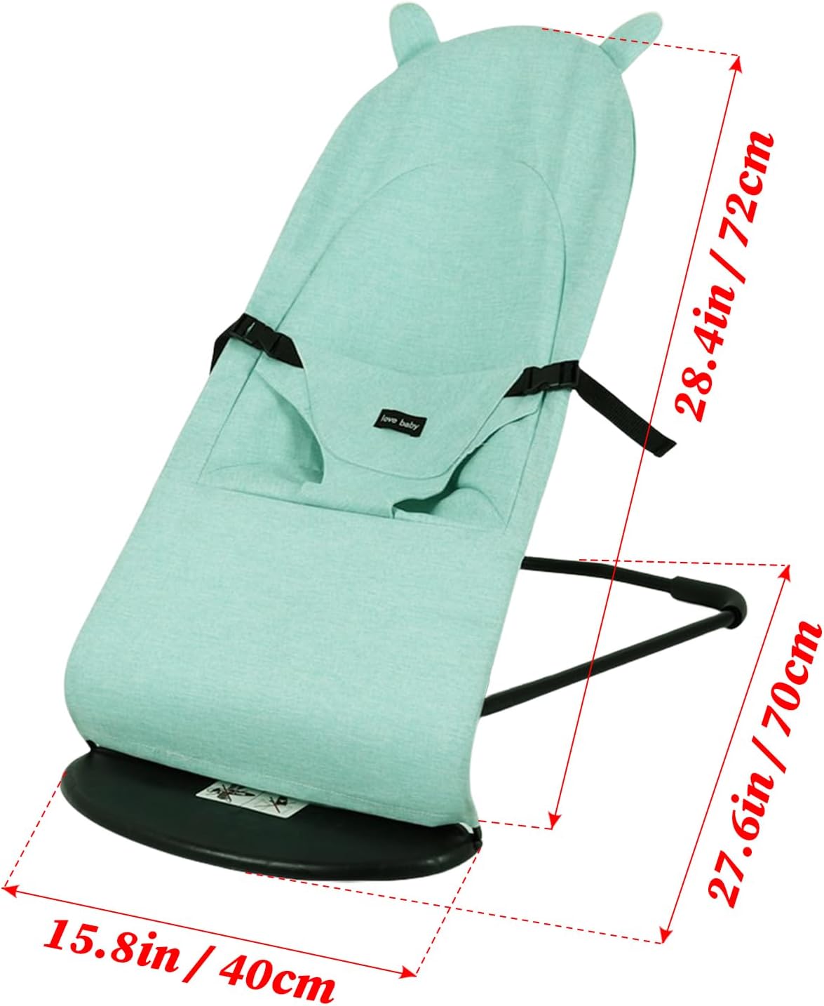 VARONGHKOO Silla mecedora para perros y gatos con funda extraíble y lavable, 4 modos de ajustes, silla plegable para perros pequeños, cama plegable