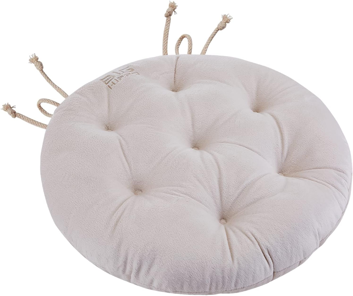 Big Hippo Almohadillas para silla con lazos, suaves y redondas de 17 pulgadas gruesas para silla, cojín de asiento para jardín, patio, hogar,