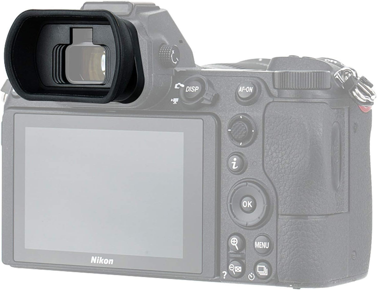 JJC KIWIFOTOS – Ojo ergonómico para cámara larga para Nikkor Z5 Z6 Z7 Z6II Z7II, visor de piezas para ojos de copa de ojo reemplazar DK-29, silicona