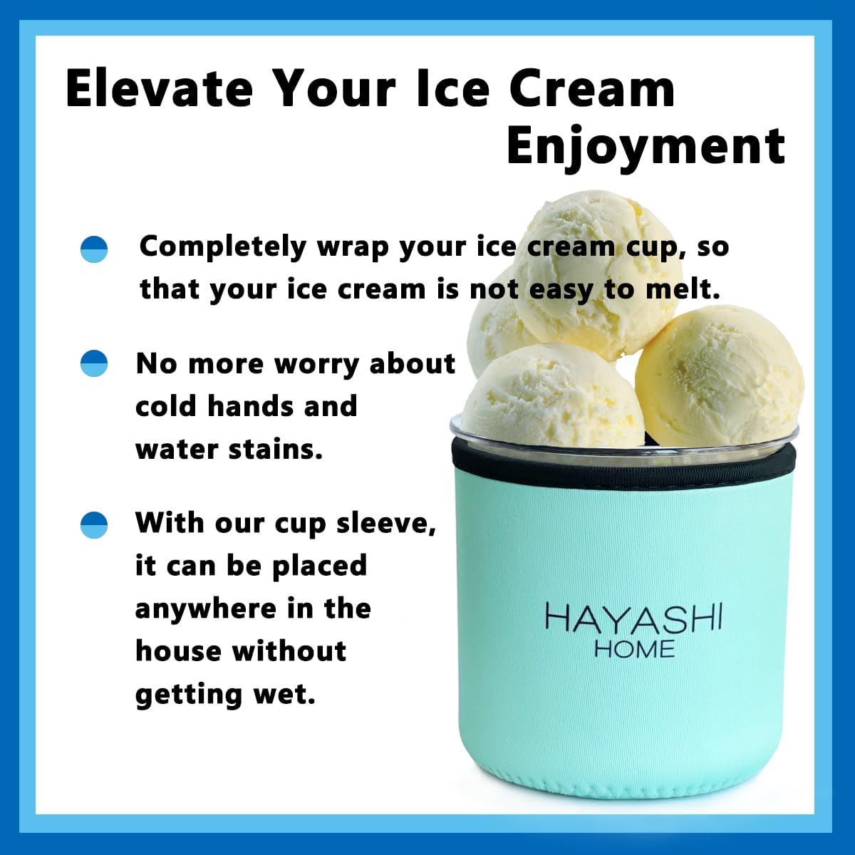 Paquete de 4 fundas de neopreno para helados compatibles con contenedores Ninja Creami Pints NC299, NC300, NC301 – HAYASHI home
