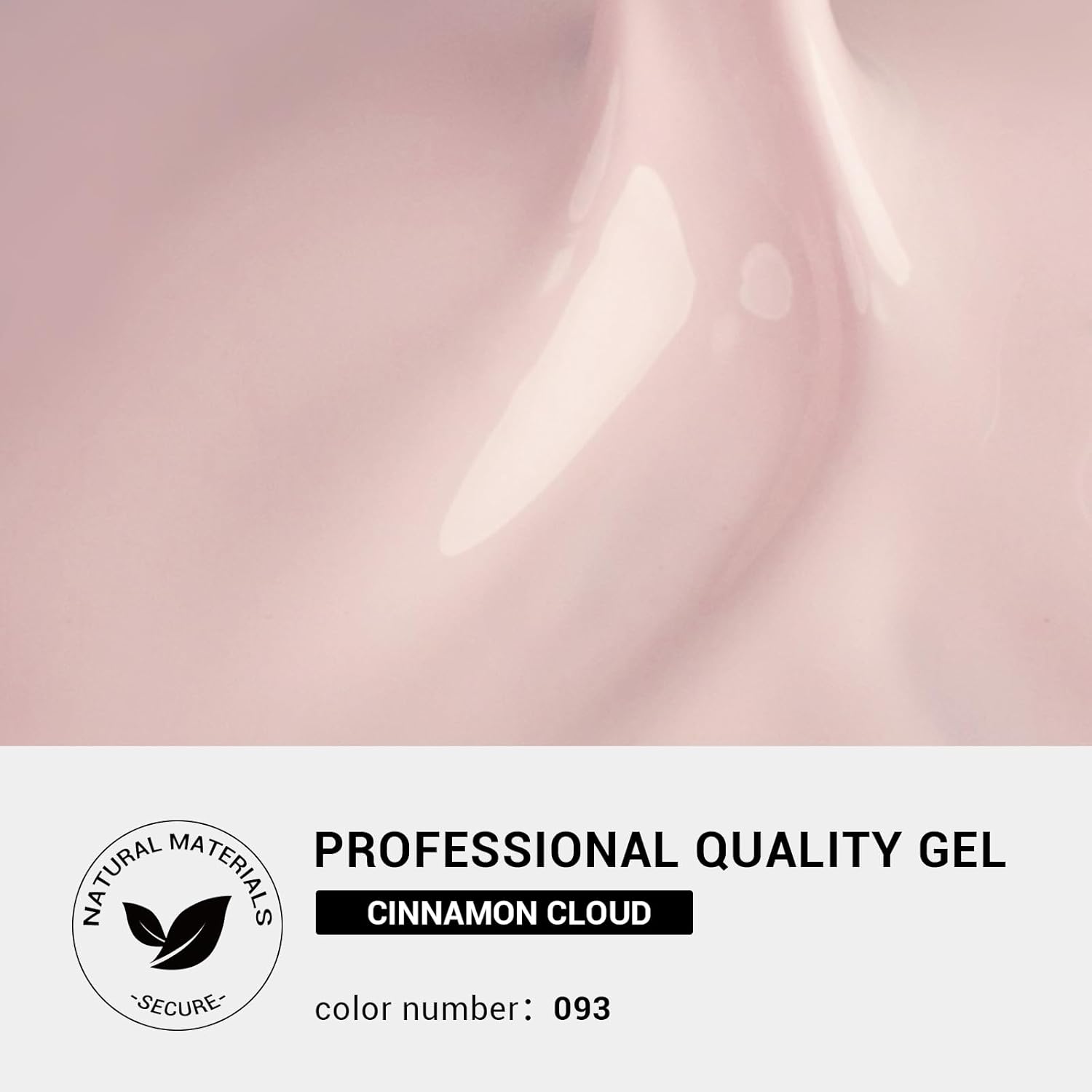 MelodySusie Esmalte de uñas de gel grueso, 0.5 onzas líquidas, color rosa nude, para remojar UV LED, divertido esmalte de gel de conejo, regalo para