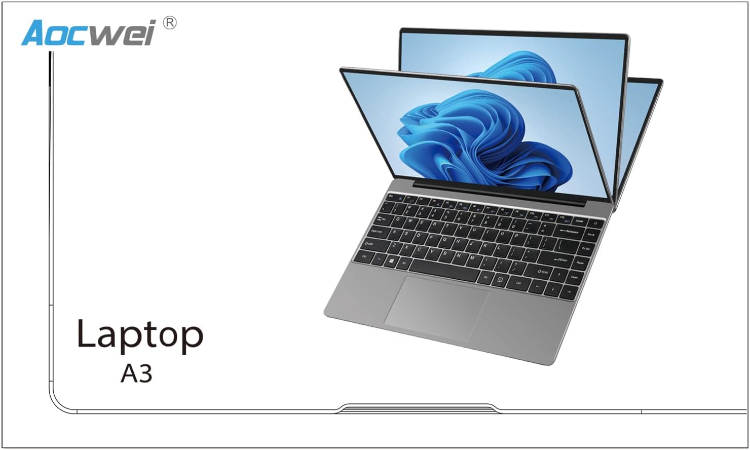 Laptop de 15.6″ 6GB DDR4 128GB SSD J4105 (hasta 2.5Ghz) 4-Core Win 10 PC 1920×1080 FHD Dual WiFi BT 4.2 Soporte 1TB SSD Expandir con mouse