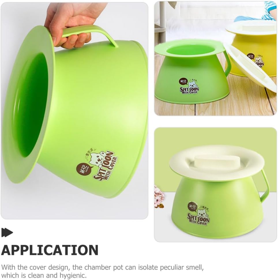 Olla portátil con cámara de inodoro, botella de orina, ollas de orina, cubo de orina, orinal de cabecera con tapas para oficina en casa, mujeres