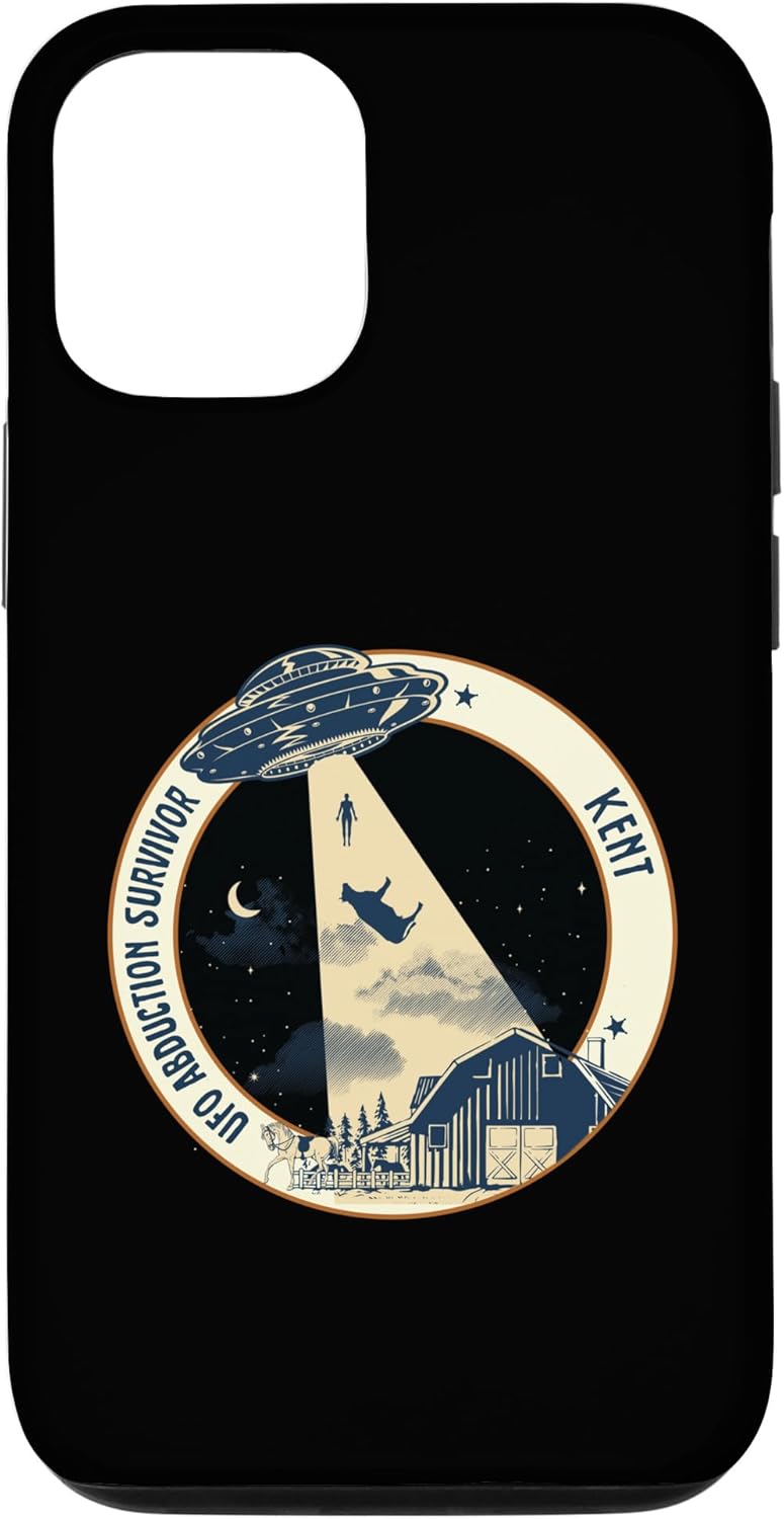 iPhone 14 Pro KENT UFO Alien Abduction Survivor Cow Tractor Beam Case