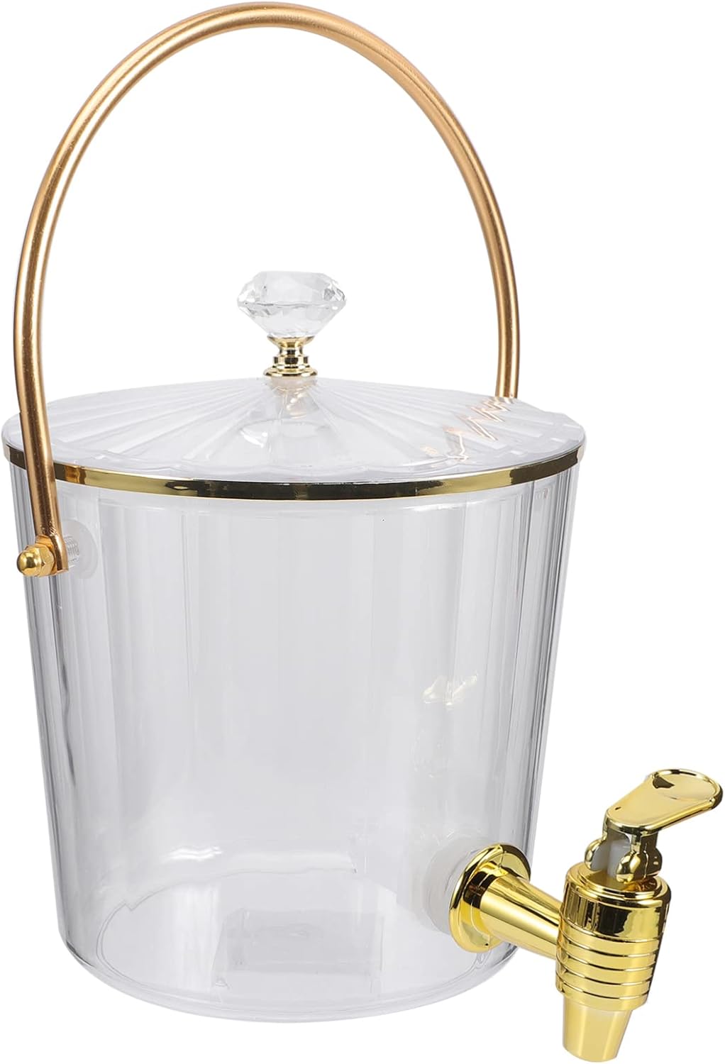 Zerodeko Dispensador de bebidas de terrario para nevera, dispensador de bebidas de plástico con grifo dispensador de limonada con tapas, recipiente