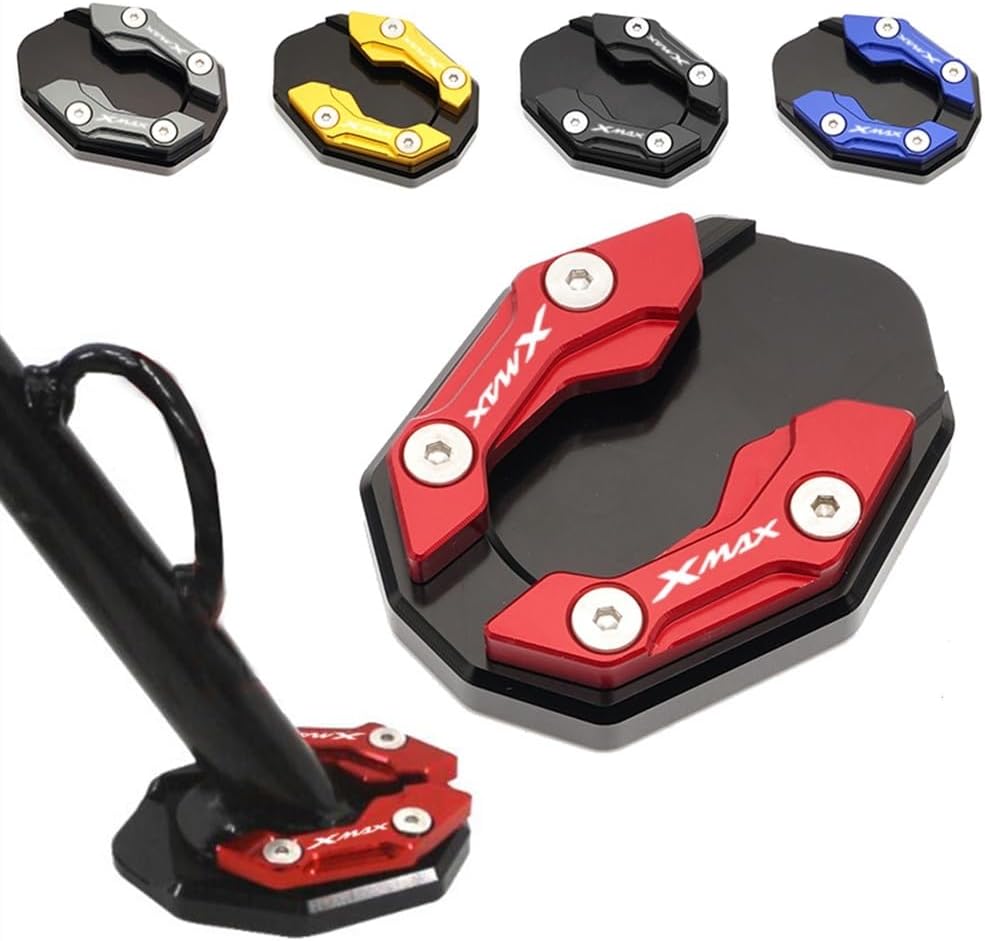 OVINDA Soporte lateral de motocicleta para Ya&ma & ha XAMX300 Xmax 300 X-MAX 350 2015-2021 2020 2019 Soporte lateral de pie de motocicleta Ampliar