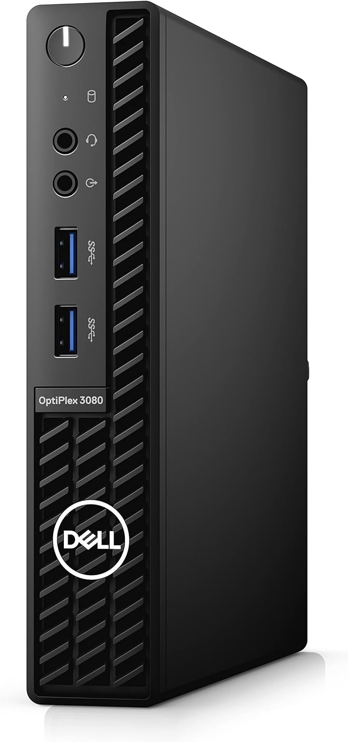 Dell Escritorio empresarial Optiplex 3080 con factor de forma micro 2022, Intel Core i5-10500T, 16 GB RAM, 512 GB PCIe SSD, Wi-Fi 6, Bluetooth,