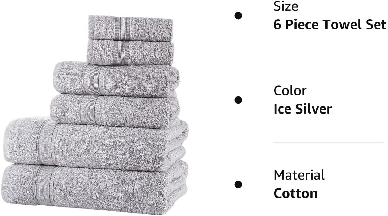 All Design – Juego de toallas de baño, 100% algodón, secado rápido, suaves, muy absorbentes pel baño, invitados, piscina, gimnasio, campamento,