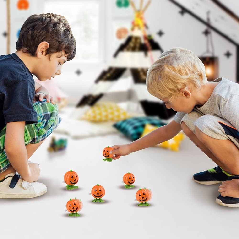 ArtCreativity Juego de 12 juguetes de calabaza de Halloween, para niños y adultos, golosinas de Halloween sin dulces y rellenos de bolsas de