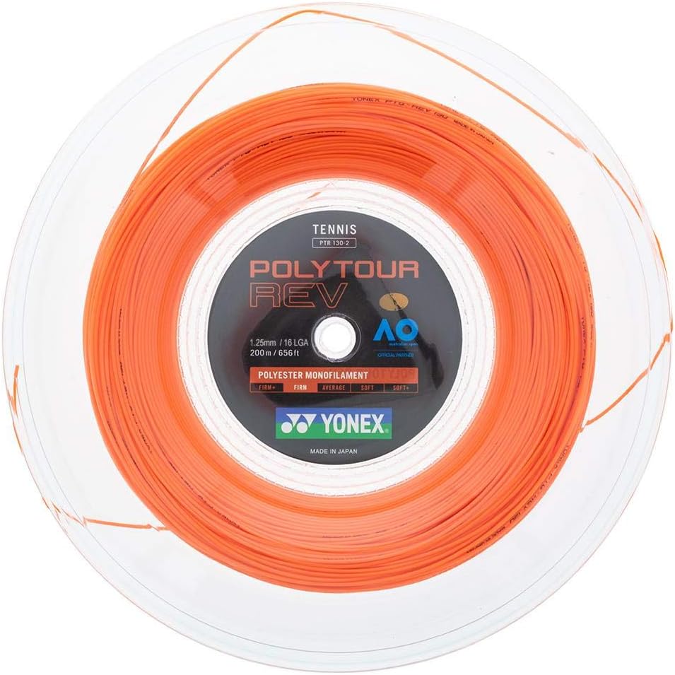 YONEX POLYTOUR REV – Carrete de cuerda para tenis, color morado