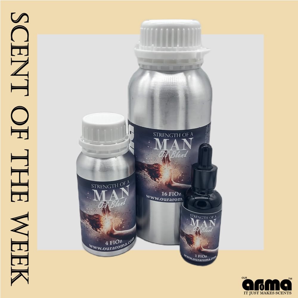 Scent of a Man Lujo Collection – Aceite de mezcla de aroma, aroma fresco y amaderado, aroma de colonia para hombre (16 onzas líquidas)