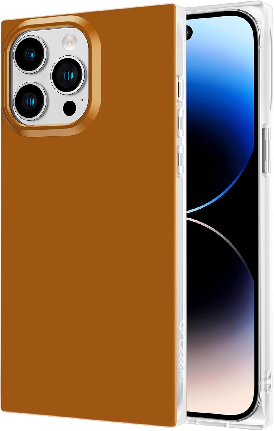 Cocomii Funda cuadrada compatible con iPhone 14 Pro, compatible con MagSafe, lujosa, delgada, brillante, color sólido, neutros atemporales, fácil de