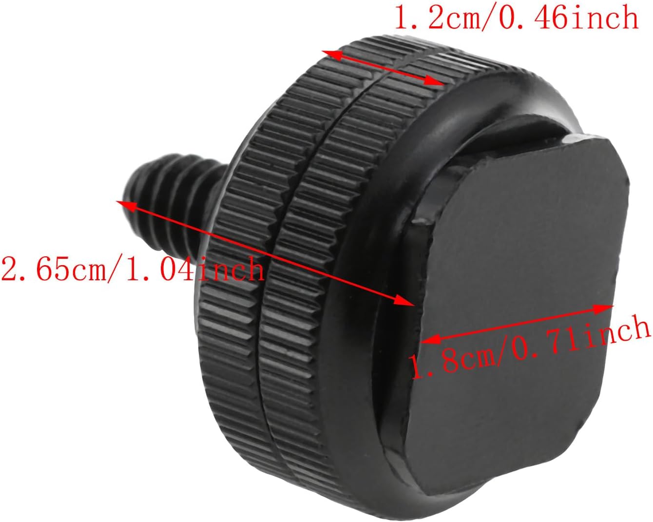 Haidong Adaptador de montaje de zapata caliente de 14 de pulgada, soporte de adaptador de montaje de zapata caliente, mini negro doble tornillo de