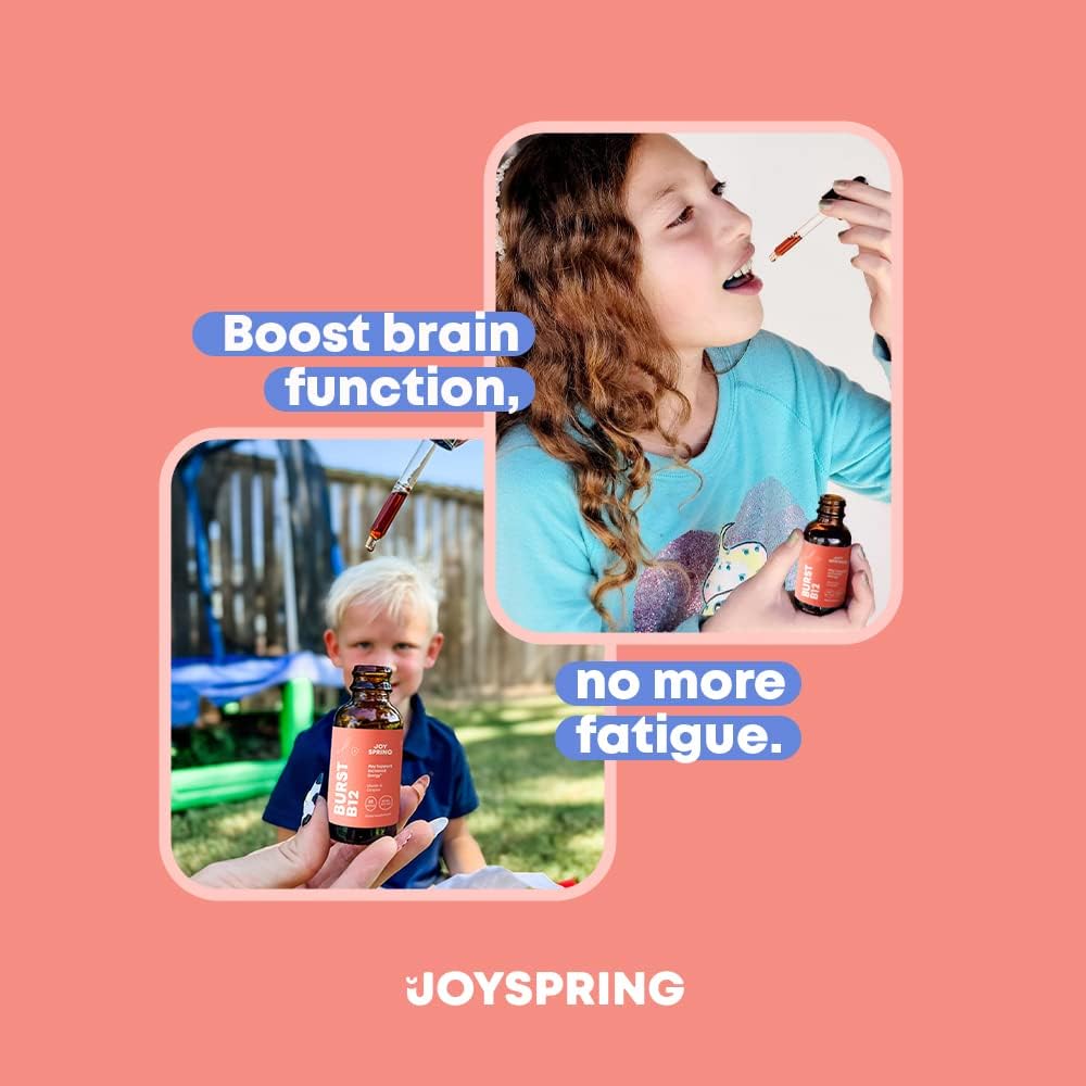 JoySpring SleepBerry y Vitamina B Complejo Líquido para Niños