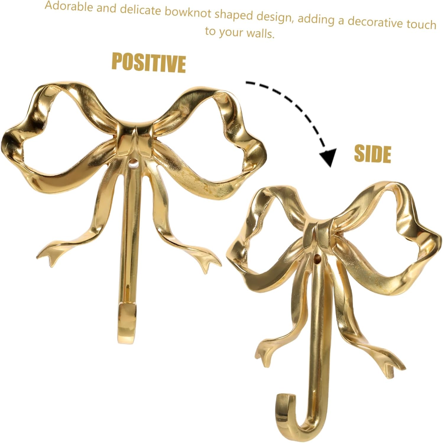 Zerodeko Gancho de lazo para colgar en la puerta, gancho de clavija de pared, ganchos de puerta, ganchos decorativos, gancho de cocina, gancho para