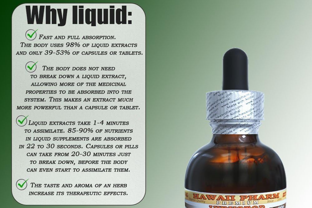 HawaiiPharm Extracto líquido de tilo, suplemento de tintura de tilo orgánico (Tilia x Europaea) 4 oz