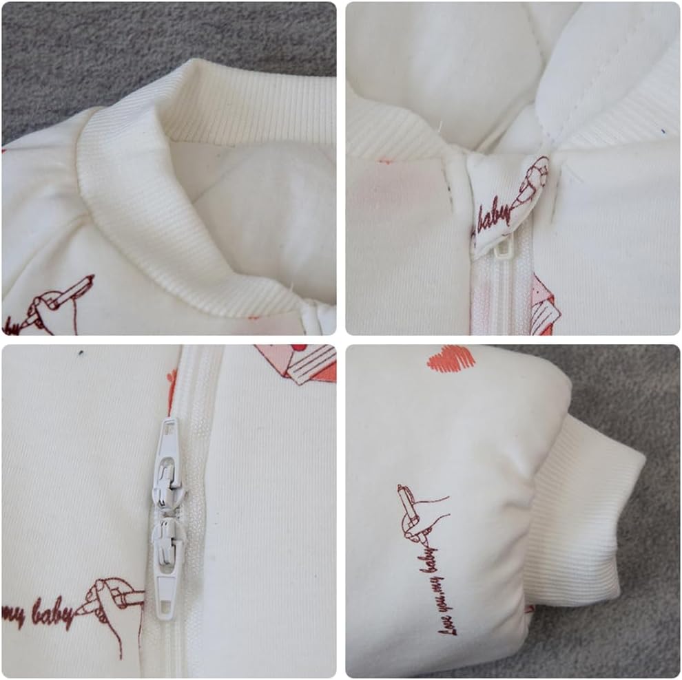 Baby Sleep Sack Toddler Sleep Bag with Feet 1.5tog Autumn Winter Swaddle Wearable Blanket Nightgowns