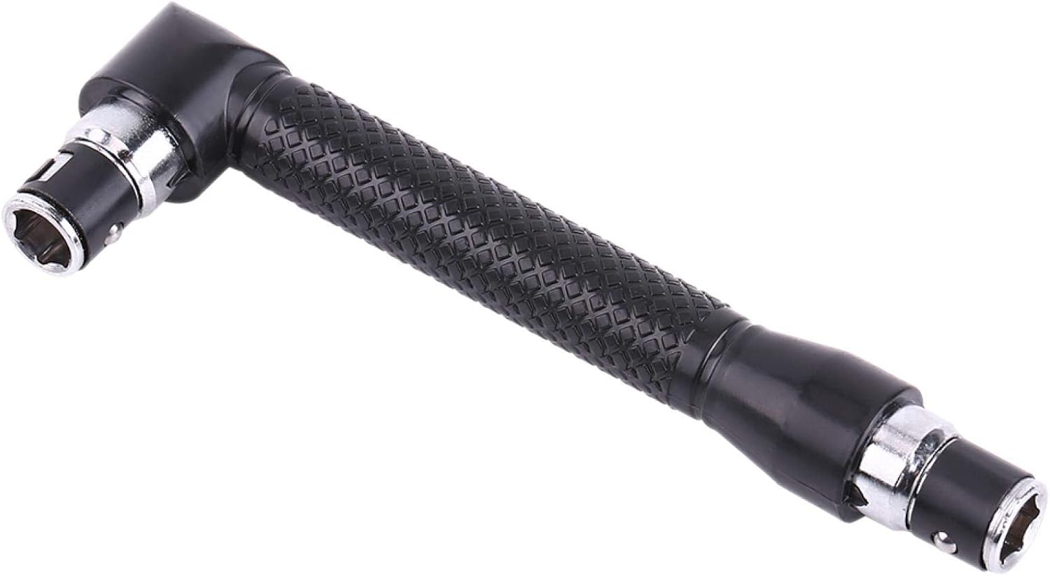 Mango de extensión en forma de L de doble cabeza hexagonal destornillador con 10 puntas de destornillador, 14 de pulgada de doble cabeza hexagonal