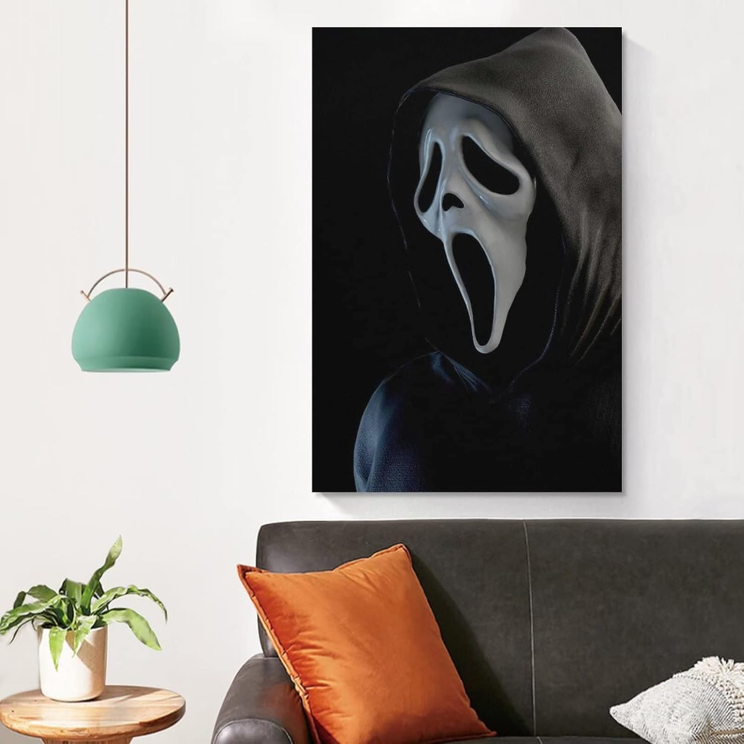 Póster de película de personajes de terror, lienzo para pared, para sala de estar, 16 x 24 pulgadas (15.7 x 23.6 in)