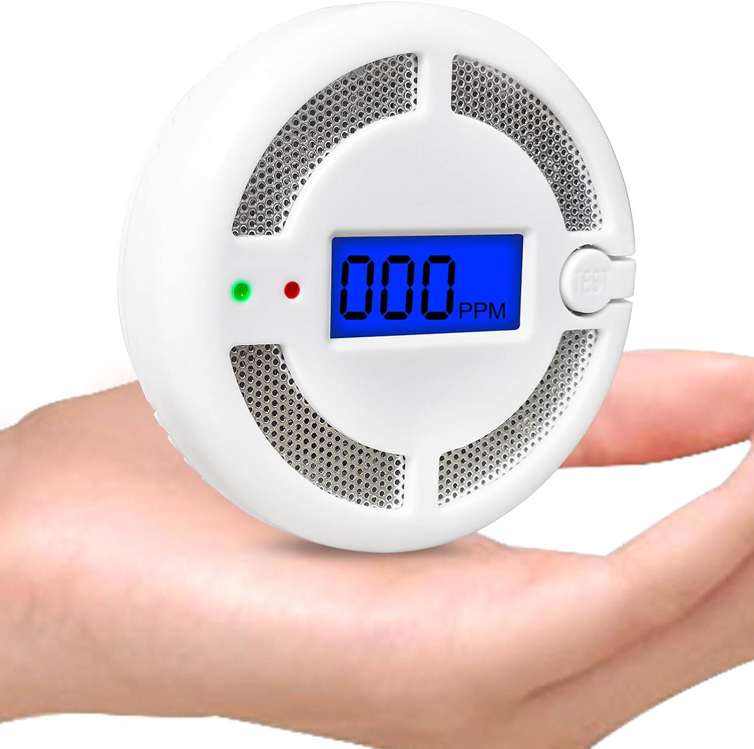 Mini detector de monóxido de carbono, detector de alarma de monitor de CO cumple con UL 2034, detector de sensor de CO portátil alimentado por