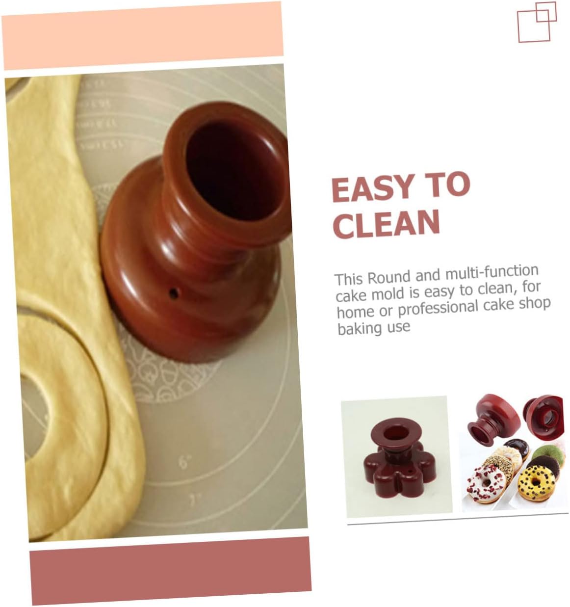 JOINPAYA Molde para hacer donas, moldes para hacer donas, moldes para tartas, plantillas de galletas, decoración de pasteles, molde para hornear,