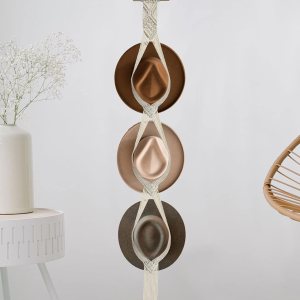Organizador de sombreros de macramé para pared, colgadores bohemios para colgar en la pared, tejido a mano, organizador decorativo para sombreros de Organizador de sombreros de macramé para pared, colgadores bohemios para colgar en la pared, tejido a mano, organizador decorativo para sombreros de