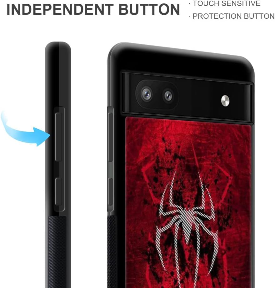 CARLOCA Funda compatible con Google Pixel 6A, diseño de dibujos animados 1610, a prueba de golpes, plexiglás resistente a los arañazos, carcasa
