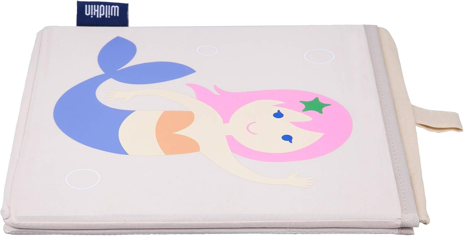 Wildkin Cubo de almacenamiento para niños de 10 pulgadas para niños y niñas, cuenta con lengüeta frontal y inserto de cartón, almacenamiento de cubo