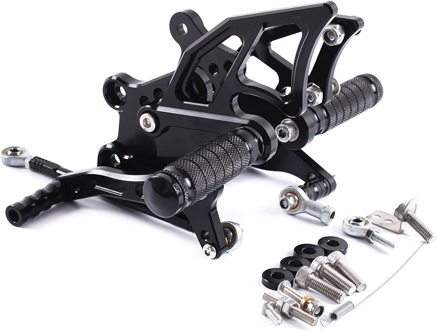 Estribera para Yamaha YZFR3 YZF R3 YZFR25 YZF R25 YZF-R3 MT03 MT 03 2015-2022 2021 2020 2019 2018 2017 2016 motocicleta ajustable trasero Sets