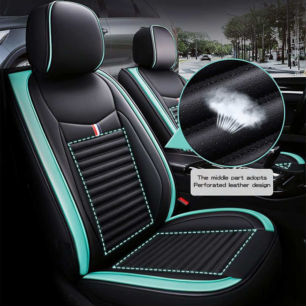 Funda de asiento de automóvil para Jeep Wagoneer 2022, funda de asiento de coche de 7 asientos, juego completo, fundas de cuero para asientos de