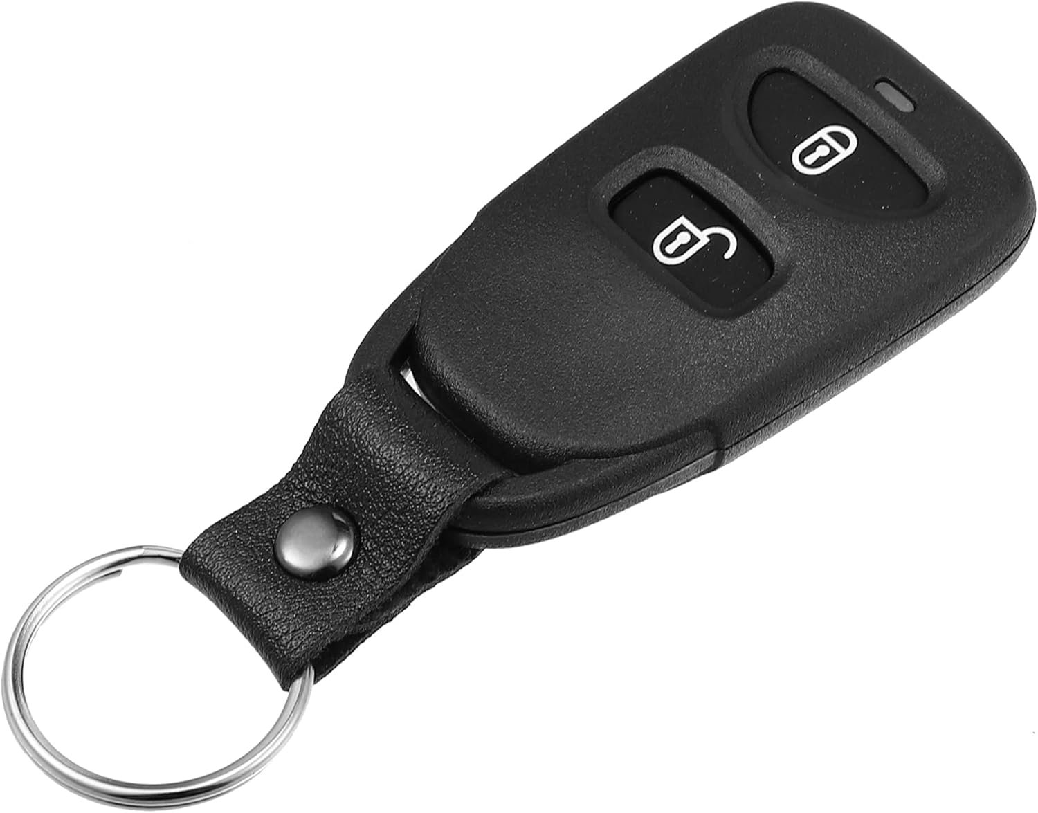 X AUTOHAUX Funda de repuesto para llavero de 3 botones sin llave para Hyundai Tuscon 2005-2016 para Kia sin chip, color negro