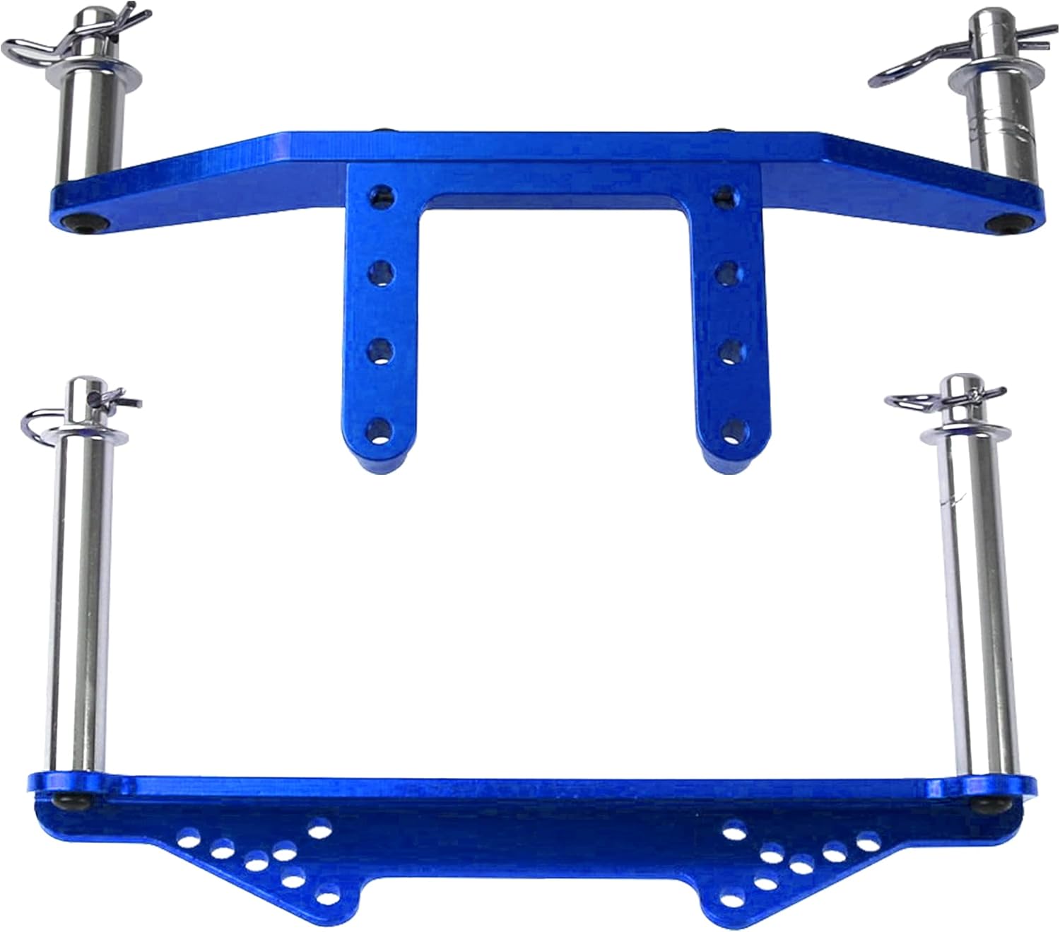 Soportes de cuerpo delanteros y traseros de metal, postes de cuerpo, piezas de actualización compatibles con Traxxas Slash 2WD Rustler Stampede VXL