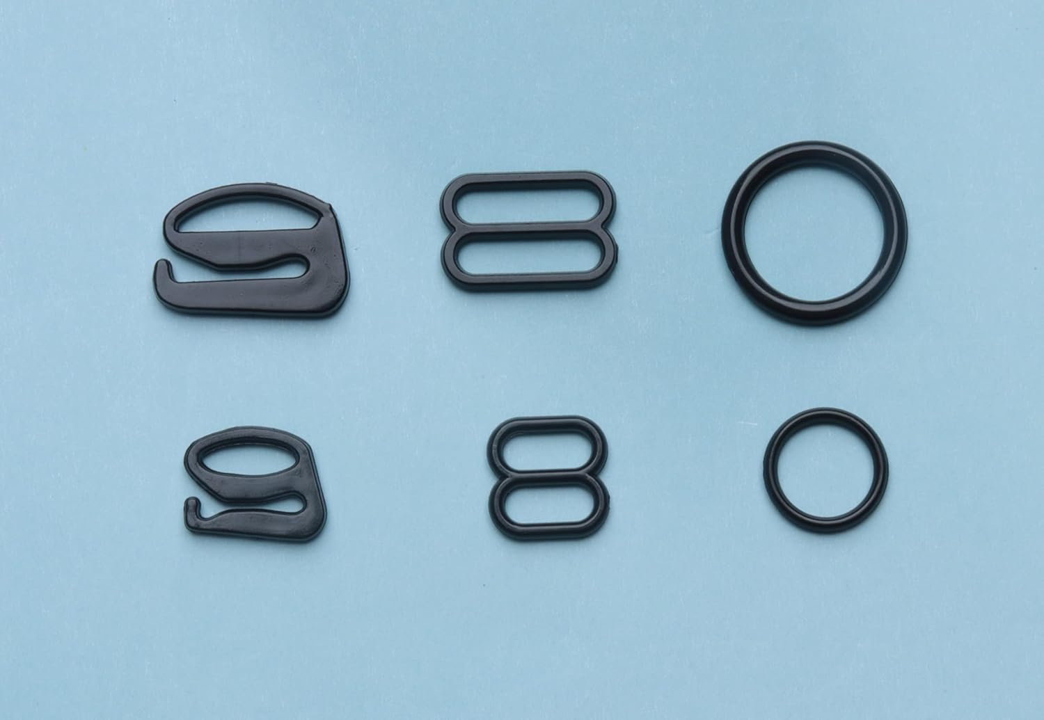 Sowaka 60 ganchos para correa de brasier, de nailon, diferentes estilos, varios tamaños, pequeños, con cuello halter, para traje de baño, ajuste de