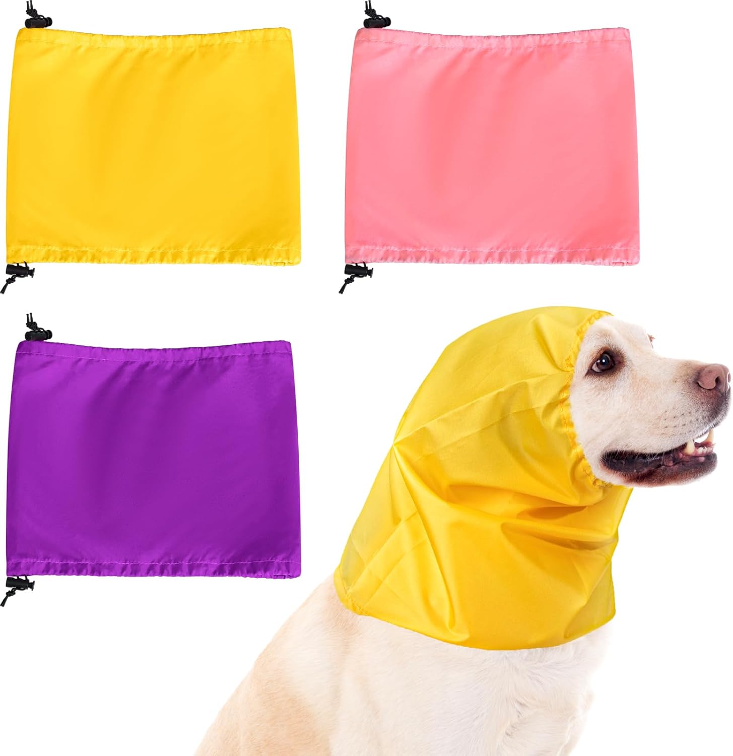 Gorro de baño impermeable para perro, 3 unidades, protección para los oídos del perro, diadema de orejas de perro, gorro de lluvia para perro,