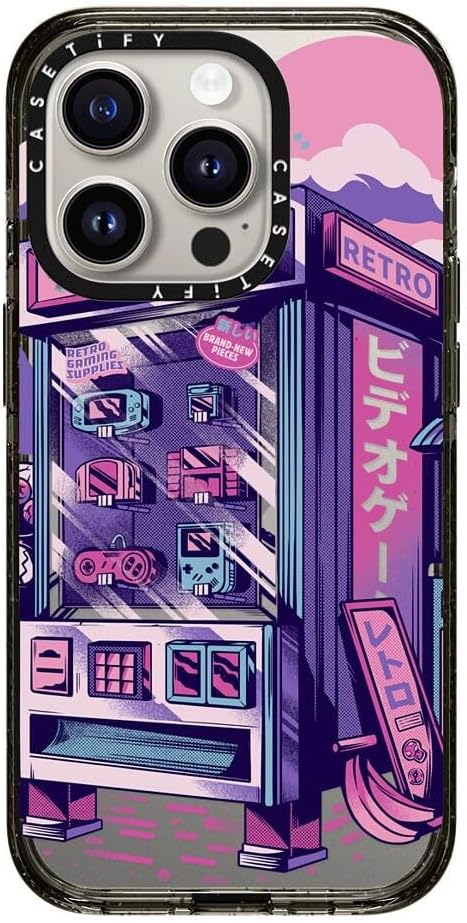 CASETiFY Funda Impact para iPhone 15 Pro 4 veces probada contra caídas de grado militar, protección contra caídas de 8.2 pies – Impresiones