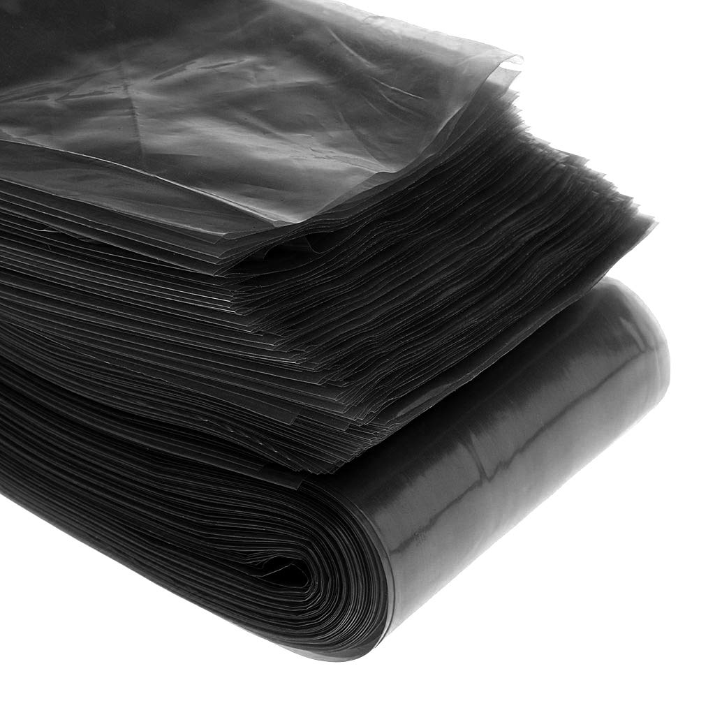 Fundas de plástico para tatuajes, 100 paquetes de cordón desechable para tatuajes, fundas de gancho para máquina de tatuaje de plástico (negro)