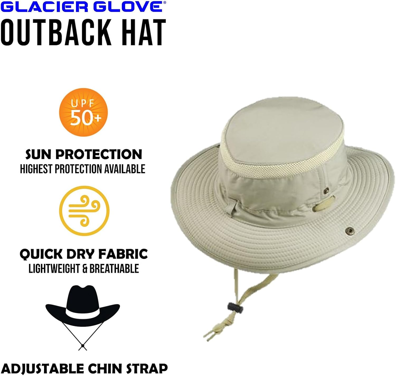 Glaciar Guante Outback Sombrero