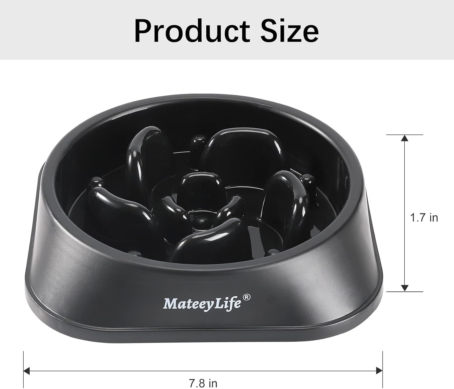 MateeyLife Cuencos de alimentación lenta para perros, rompecabezas antiasfixia, cuencos de comida para perros, cuencos interactivos antideslizantes