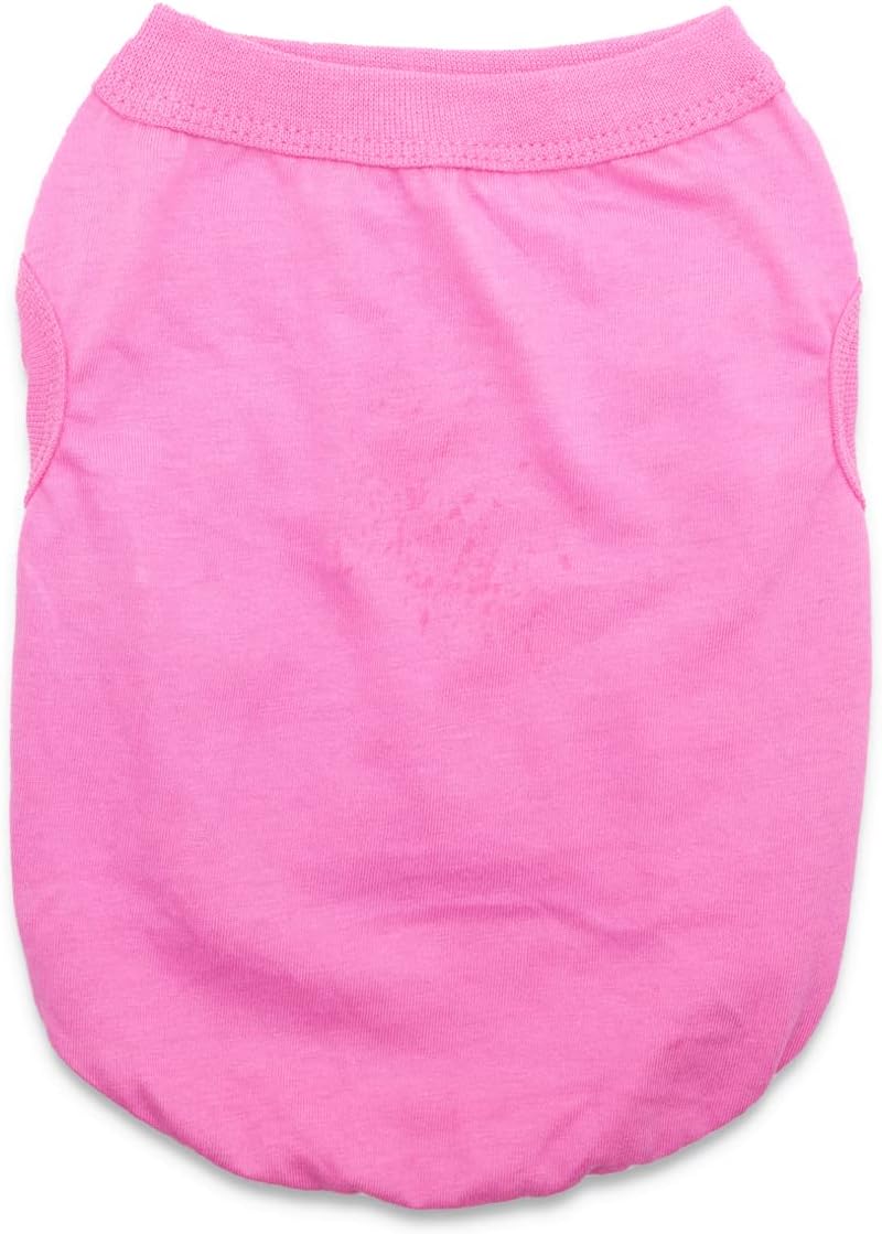 Paquete de 6 camisetas de Yorkie para perros extra pequeños, 100% algodón, ropa para cachorros, ropa de chihuahua en blanco, camiseta para cachorros